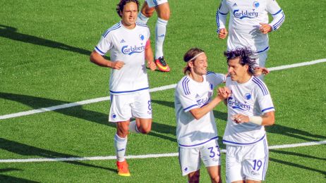 Rasmus Falk og Federico Santander jubler