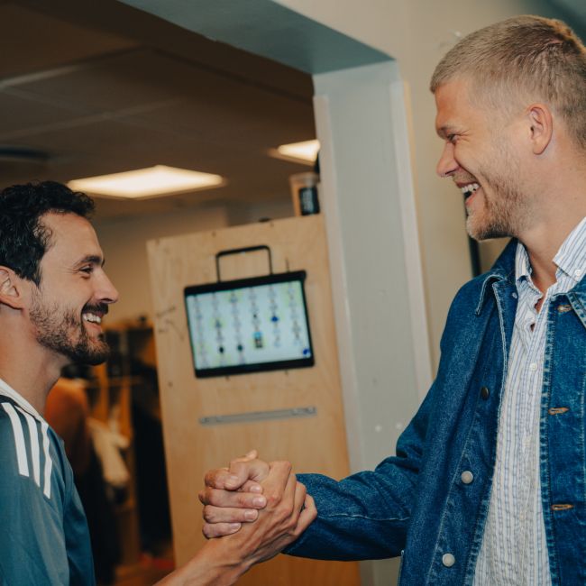 Thomas Delaney og Andreas Cornelius