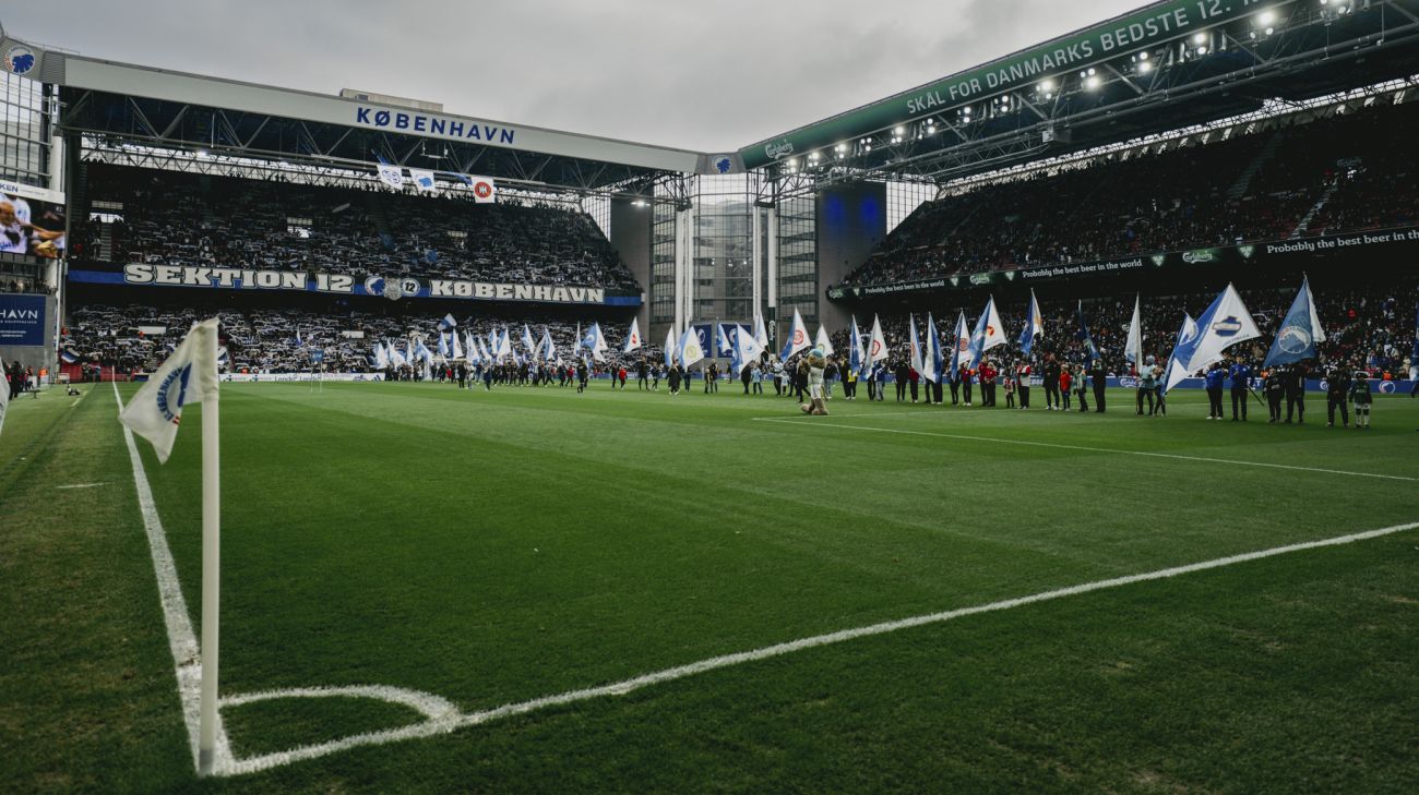 Blue and White Banner Day i Parken