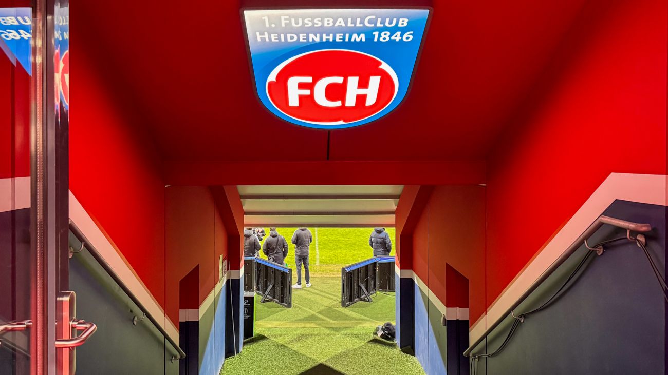 Spillertunnel, Voith Arena, Heidenheim