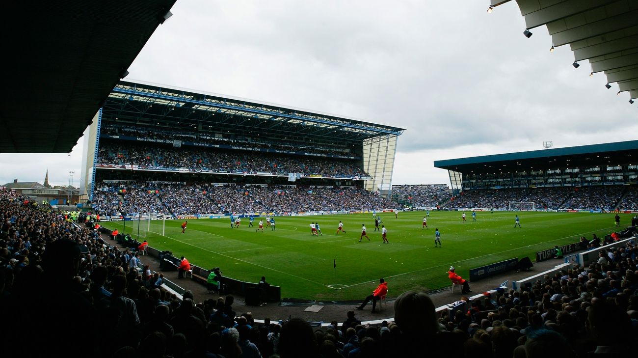 Manchester Citys sidste hjemmekamp på Maine Road i 2003