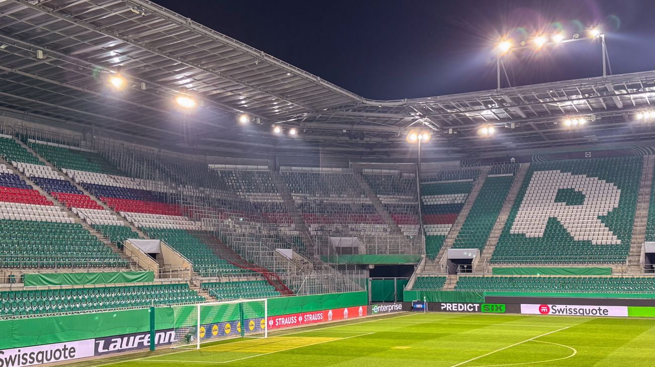 Udeafsnittet på Weststadion i Wien